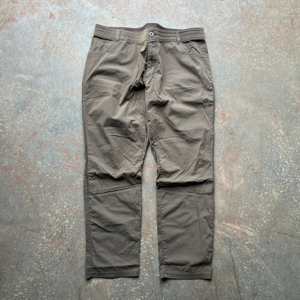 KUHL Free Radikl Mens Pants 42 (41x31) Brown Outdoor Hiking Rugged Exoskeleton